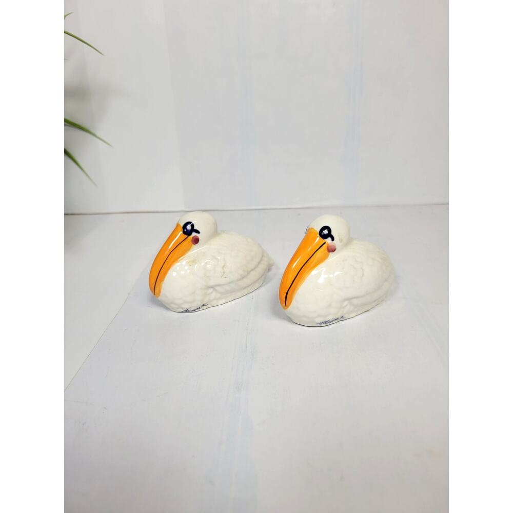 Blue Sky Pelican Salt Pepper Shaker Set Diane Essential Home Vintage Beach Decor